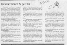 Las confesiones de Heredia  [artículo]