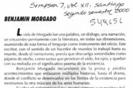 Benjamín Morgado  [artículo]