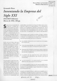 Inventando la empresa del siglo XXI  [artículo] Klaudio Araya Pizarro
