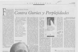 Contra gurúes y perplejidades