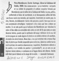 Escrito  [artículo] Leonardo Sanhueza