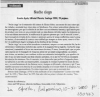 Noche ciega  [artículo] Susana Bravo