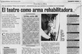 El teatro como arma rehabilitadora  [artículo] Marietta Santi