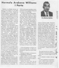 Hermelo Arabena Williams  [artículo] Matías Rafide