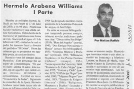 Hermelo Arabena Williams  [artículo] Matías Rafide
