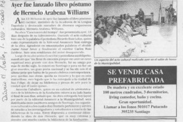 Ayer fue lanzado libro póstumo de Hermelo Arabena  [artículo]
