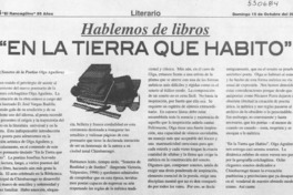 "En la tierra que habito"  [artículo] Mario Noceti Zerega