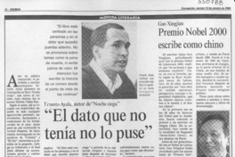 "El Dato que no tenía no lo puse"  [artículo]