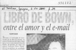 Libro de Bown, entre el amor y el e-mail  [artículo]