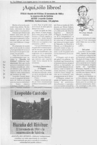 Hazaña del Riñihue  [artículo] Jorge Abasolo Aravena