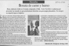 Sonata de carne y hueso  [artículo] Alfredo Barría M.