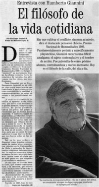 El filósofo de la vida cotidiana