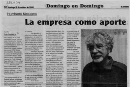 La empresa como aporte a la comunidad  [artículo] Luis Fuentes A.