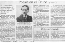 Poesía en el cruce  [artículo] Elizabeth Neira