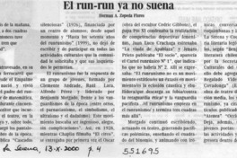 El run-run ya no suena  [artículo] Herman A. Zepeda Flores