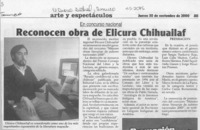 Reconocen obra de Elicura Chihuailaf  [artículo]