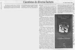 Cuentistas de diversa factura  [artículo] Marino Muñoz Lagos
