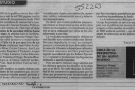 Chile en la perspectiva de un nuevo milenio  [artículo] Tomás P. Mac Hale