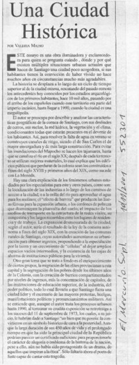 Una ciudad histórica  [artículo] Valeria Maino