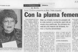 Con la pluma femenina  [artículo]
