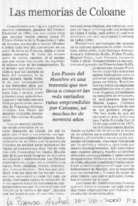 Las Memorias de Coloane