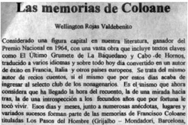 Las memorias de Coloane