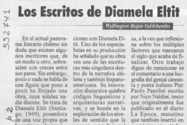 Los escritos de Diamela Eltit  [artículo] Wellington Rojas Valdebenito