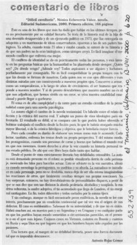 "Difícil envoltorio"  [artículo] Antonio Rojas Gómez