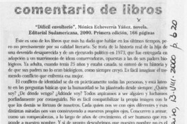 "Difícil envoltorio"  [artículo] Antonio Rojas Gómez