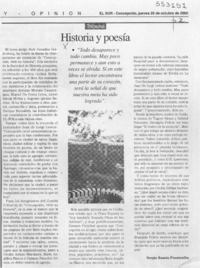 Historia y poesía  [artículo] Sergio Ramón Fuentealba