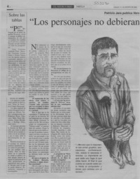 "Los personajes no debieran morir con las historias"  [artículo] José Ossandón