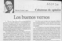 María Olga Mansillla  [artículo] Marino Muñoz Lagos