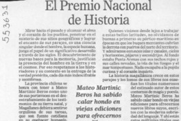El Premio Nacional de Historia  [artículo]