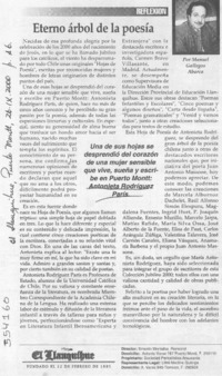 Eterno árbol de la poesía  [artículo] Manuel Gallegos Abarca