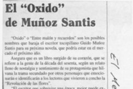 El "Óxido" de Muñoz Santis  [artículo]
