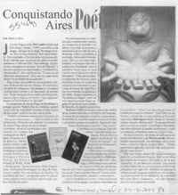 Conquistando aires poéticos  [artículo] Jéssica Atal