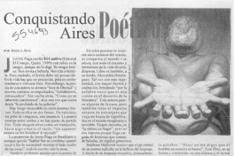 Conquistando aires poéticos  [artículo] Jéssica Atal