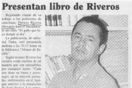 Presentan libro de Riveros  [artículo]