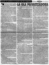La ola privatizadora