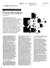 Puras disculpas  [artículo] Patricio Jara