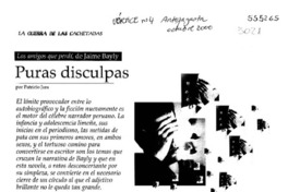 Puras disculpas  [artículo] Patricio Jara