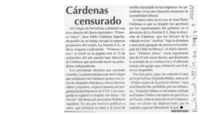 Cárdenas censurado  [artículo]