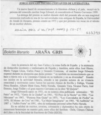 Jorge Edwards Premio Cervantes de Literatura  [artículo]