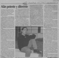 Afán potente y diferente  [artículo] Luis Alberto Mansilla