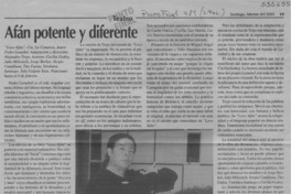 Afán potente y diferente  [artículo] Luis Alberto Mansilla