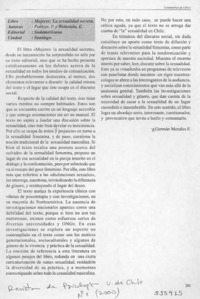 Mujeres, la sexualidad secreta  [artículo] Germán Morales F.
