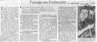Paisaje en extinción  [artículo]