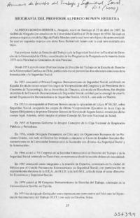 Biografía del profesor Alfredo Bowen Herrera  [artículo]