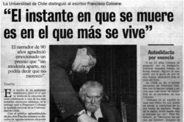 El instante en que se muere es en el que más se vive