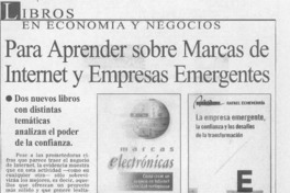 Para aprender sobre marcas de internet y empresas emergentes  [artículo]